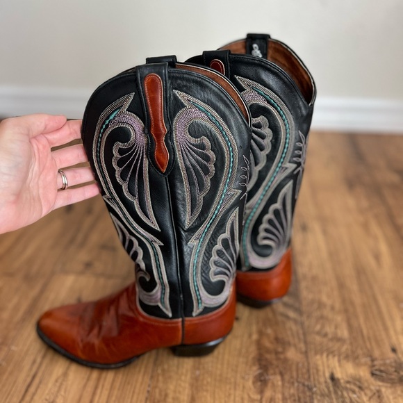 Larry Mahan cowgirl boots 7 - Picture 5 of 10